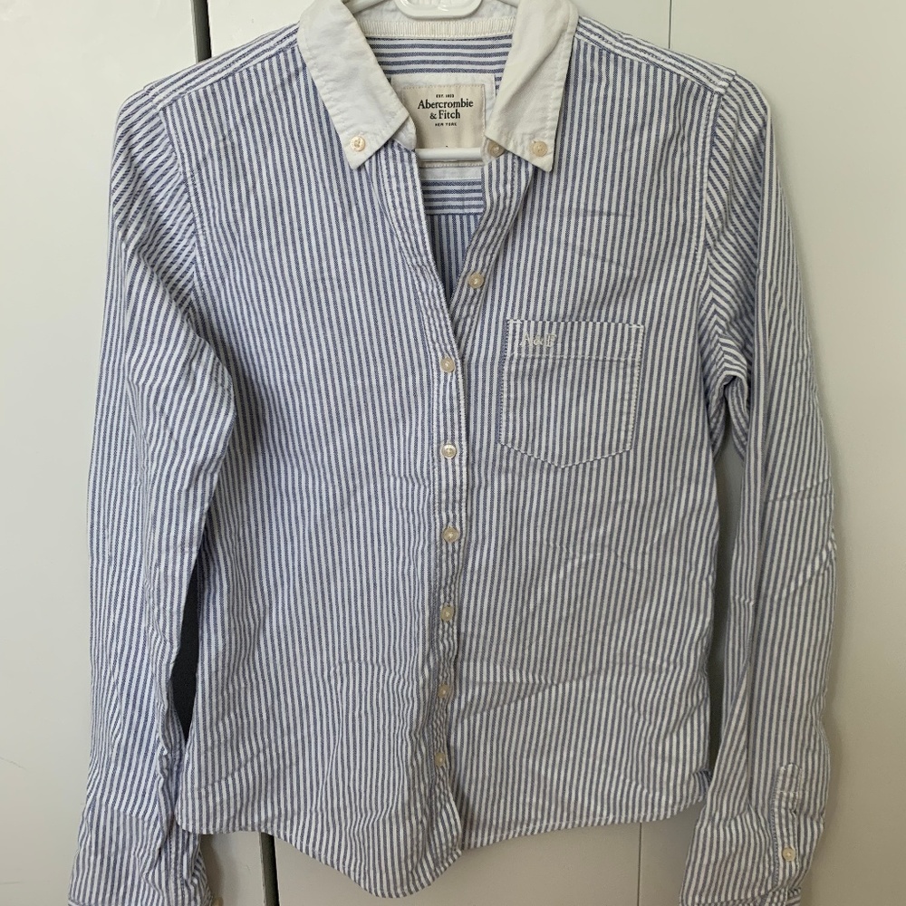 Abercrombie & Fitch button down striped shirt